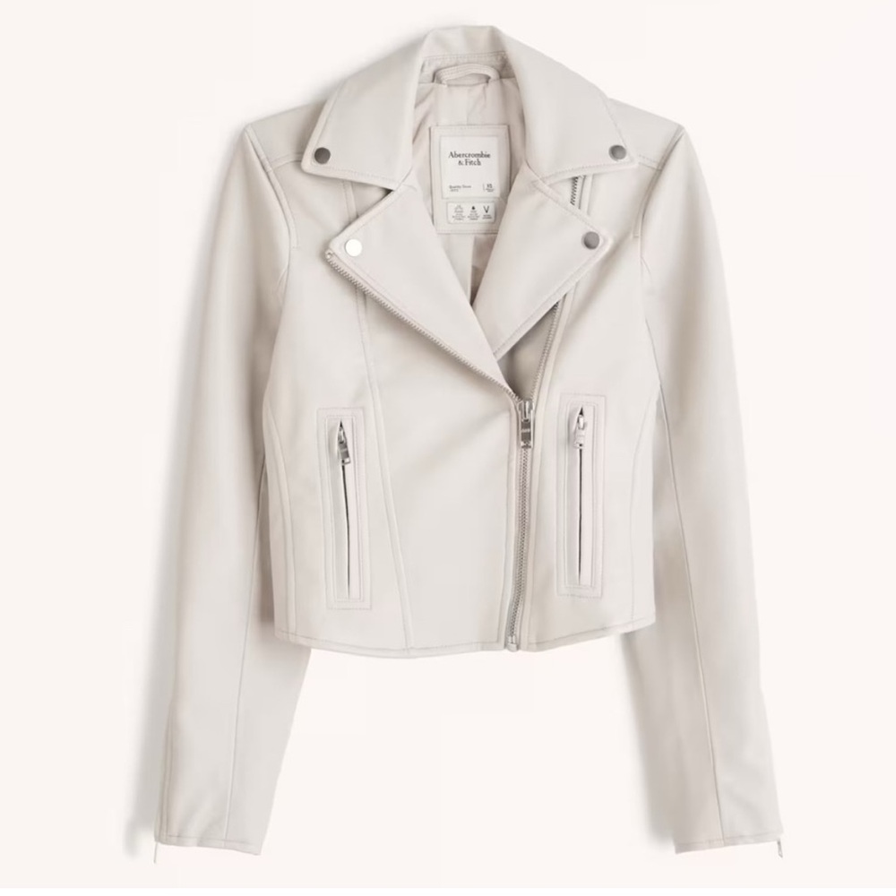 Abercrombie Vegan Leather Moto Jacket